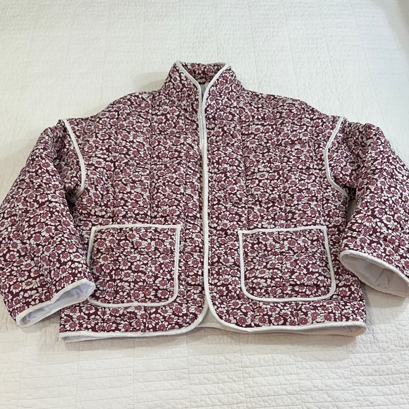 Jackets & Blazers - Quilted Floral Jacket Cottagecore Grandmacore medium NWOT